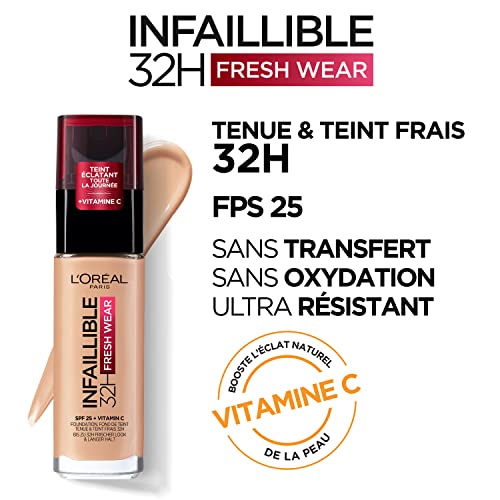 L'Oréal Paris Infalible 32H Fresh Wear Base de Maquillaje, tono 160