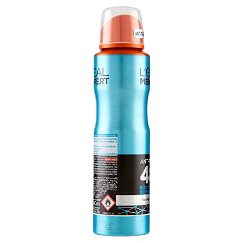 L'Oréal Paris Men Expert Carbon Protect - Desodorante en spray antitranspirante para hombre Potencia de enfriamiento