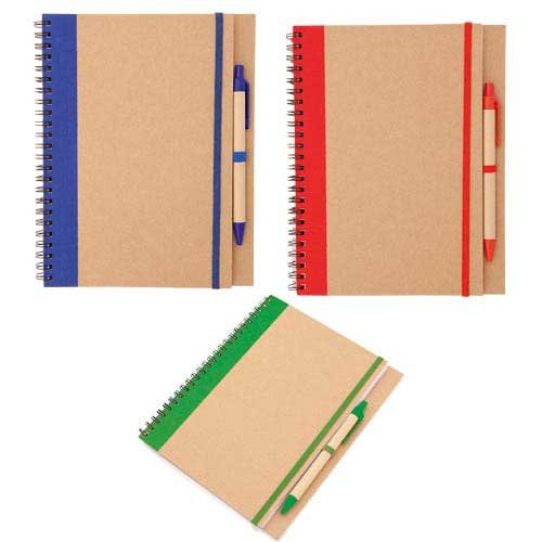 Lote de 20 Libretas Bloc de Notas Cartón Reciclado 100% Kraft con Bolígrafo Incluido - 60 Hojas - Libretas, libretitas originales y baratas, handmade, kraft baratas para Detalles, Recuerdos de Bodas