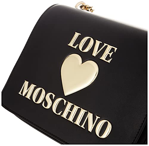 Love Moschino, Borsa a Spalla, Collezione Estate Bolso de hombro, colección Primavera Verano 2021 para Mujer, Negro, Talla única