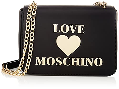 Love Moschino, Borsa a Spalla, Collezione Estate Bolso de hombro, colección Primavera Verano 2021 para Mujer, Negro, Talla única