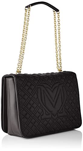 Love Moschino, Borsa a Spalla, Collezione Estate Bolso de hombro, colección Primavera Verano 2021 para Mujer, Negro, Talla única