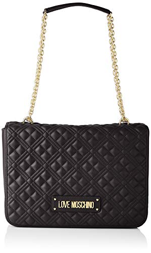 Love Moschino, Borsa a Spalla, Collezione Estate Bolso de hombro, colección Primavera Verano 2021 para Mujer, Negro, Talla única