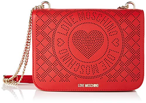 Love Moschino, Borsa a Spalla, Collezione Estate Bolso de hombro, colección Primavera Verano 2021 para Mujer, rojo, Talla única