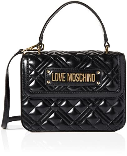 Love Moschino JC4209PP0BKA0000, Bandolera para Mujer, Negro, Normale