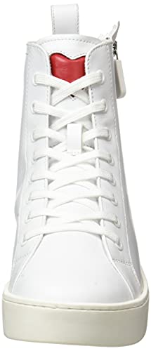 Love Moschino, Scarpe da Donna, Pre Collezione Autunno Inverno 2021, Zapatillas Mujer, Bianco, 36 EU