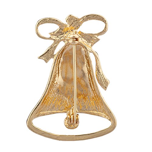 Lux Accesorios Rayas Navidad Holiday Bell Broche
