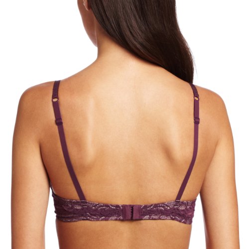 Maidenform 90th aniversario de la mujer 7175 – SG Ampliforme microfibra et Dentelle – Camiseta Morado Lush Plum/Shadow Pink