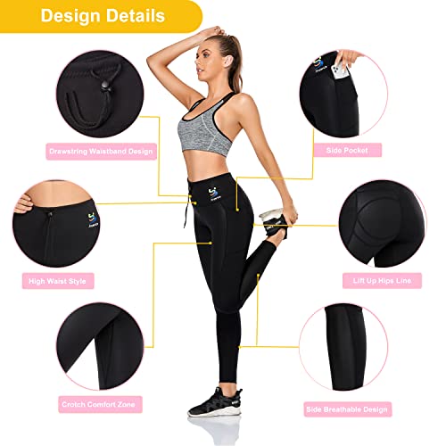 Mallas Adelgazantes para Sudar, Leggins Reductores Mujer Push Up, Mayas Deportivas, Pantalones Jogger de SCR-5500 - Efecto Sauna & Compresion - Yoga Running Fitness Deporte