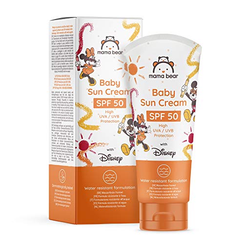 Mama Bear - Disney - Crema solar para bebé FPS 50 (Alta protección UVA / UVB) - Paquete de 4 x 100ml