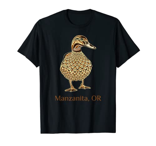 Manzanita O Mallard Duck Bird Lover Estilo nativo americano Camiseta