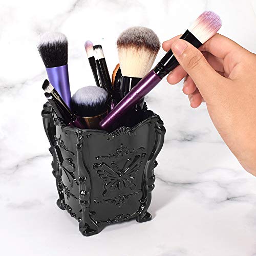 Maquillaje Pinceles Organizador,2 Piezas Soporte Acrílico para Brochas de Maquillaje,Cosmético Almacenamiento Organizador,Soporte para Brochas de Maquillaje,para Guardar Brochas de Maquillaje,Peines