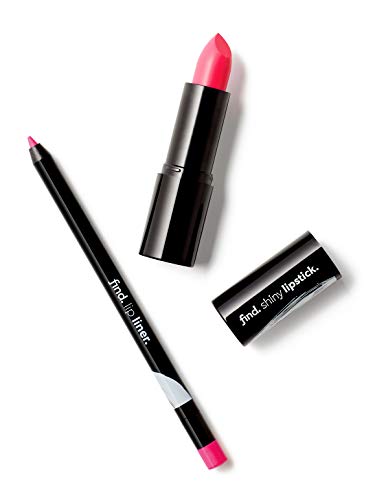 Marca Amazon - find. Bold Beauty (Barra de labios brillante n.8 + Perfilador de labios n.5)