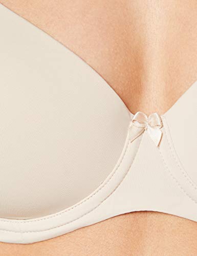 Marca Amazon - Iris & Lilly Sujetador Copa Alta Mujer, Beige (Nude), 85F, Label: 32E