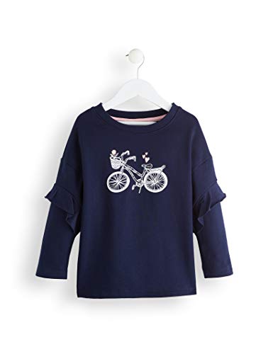 Marca Amazon - RED WAGON Rwg-049 - sudadera Niñas, Azul (Multicolour), 104, Label:4 Years