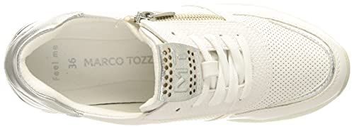 MARCO TOZZI Damen 2-2-23787-27 Sneaker, Zapatillas Mujer, Color Blanco, 38 EU