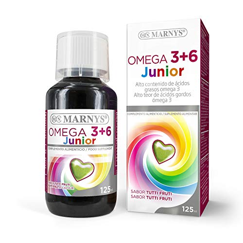 MARNYS Omega 3+6 Junior Omegas Vegetales para Desarrollo y Sistema Inmune en Niños 125ml