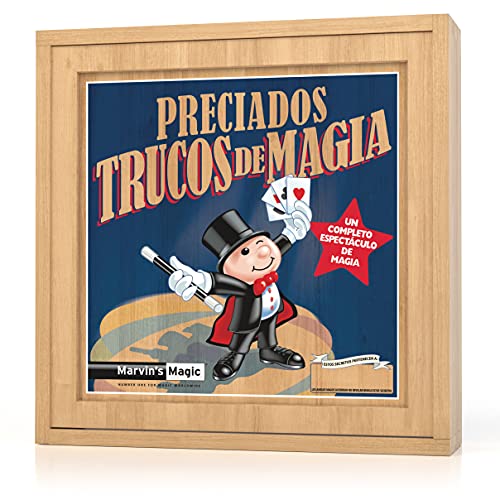 Marvin's Magic - Juego de Trucos de Magia de Madera para Niños - Incluye Bloques de Escape de Colores, Ilusión del Conejo Que Desaparece, Increíbles Naipes Que Suben y Más