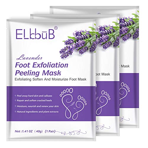 Mascarilla Exfoliación de Pies 3 PACK - Exfoliantes Calcetines Exfoliante Pies Máscara Pies Foot Mask - Quita Cutículas y Callos, Eliminar Piel Muerta Foot Peeling Mask Hidratante