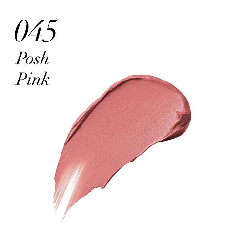 Max Factor Lipfinity Velvet Matte Posh Pink 45 – Pintalabios líquido con acabado mate en rosa intenso – Con aceite de coco nutritivo – Dura hasta 24 horas