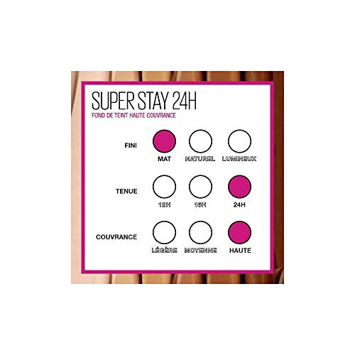 Maybelline New York Base de Maquillaje líquida Superstay 24H - 40 Fawn, Juego de 3 (3 x 30 ml)