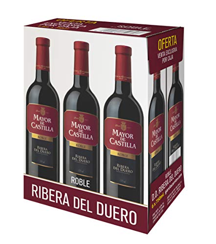 Mayor de Castilla Roble Vino Tinto D.O Ribera del Duero - Caja de 6 Botellas x 750 ml