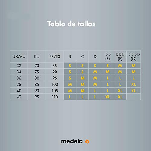 Medela Sujetador Ultimate BodyFit - Sujetador de maternidad y lactancia sin costuras para un ajuste y una sujeción extraordinarios durante el embarazo y la lactancia