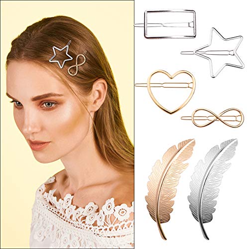 MELLIEX 14 Piezas Horquillas Pelo Mujer, Pinza de Perlas Artificiales Metal Clips de Pelo Pinzas para el Cabello de Resina Acrílica Accesorios para Mujer Niña