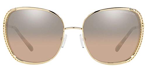 Michael Kors Gafas de Sol AMSTERDAM MK 1090 Pale Gold/Silver Brown 59/19/145 mujer