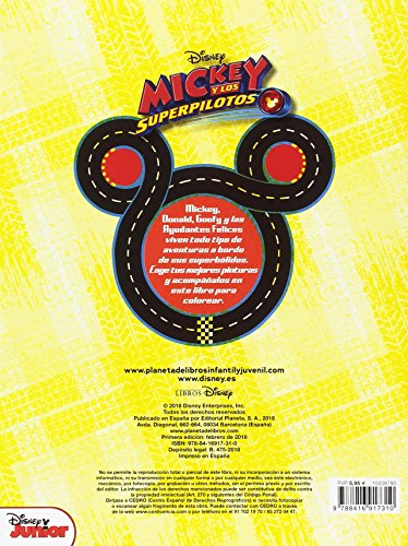 Mickey y los superpilotos. Libro para colorear. Preparados, listos, ¡ya! (Disney. Mickey)