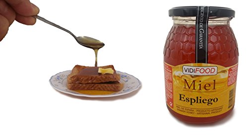 Miel de Espliego - 1kg - Producida en España - Tradicional & 100% pura - Aroma Floral y Sabor Dulce