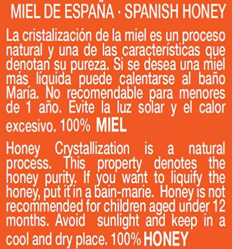 Miel de Eucalipto con Propóleo - 1kg - Producida en España - Mejora tus defensas y tu sistema circulatorio - Aroma Amaderado Intenso, Sabor Rico y Dulce