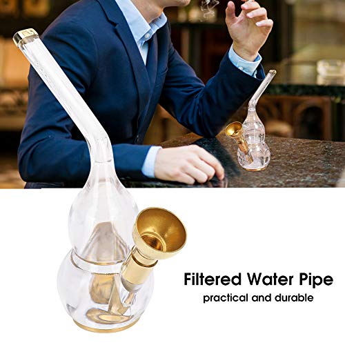 Mini Pipa de Agua para cachimba de Doble propósito, Pipa de Agua para Pipa de Agua Mini Pipa de Humo Pipa de Agua filtrada Pipas de Fumar Vintage extraíbles