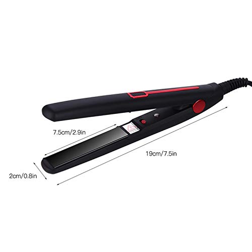 Mini Plancha de pelo profesional para todo tipo de cabello, Tecnología cerámica, Calentamiento Instantáneo, hasta 180℃, Perfecta para alisar, crear ondas o rizos