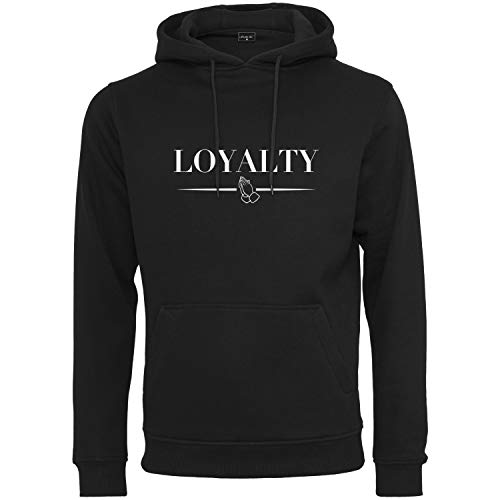 Mister Tee Loyalty Hoody Hooded Sweatshirt, Black, M Mens