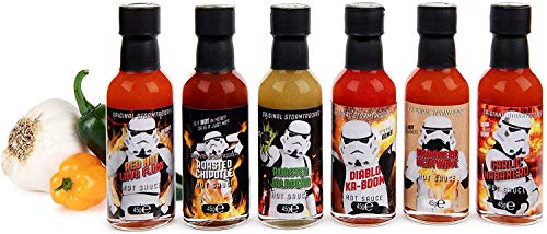 Modern Gourmet Foods, Set de Regalo Salsas Picantes "Stormtrooper Food Truck", Pack de 6