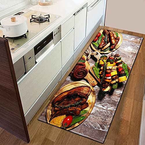 Moderno alfombra de cocina decoración dormitorio alfombra baño antideslizante piso hogar balcón pasillo largo alfombra NO.16 40X120cm