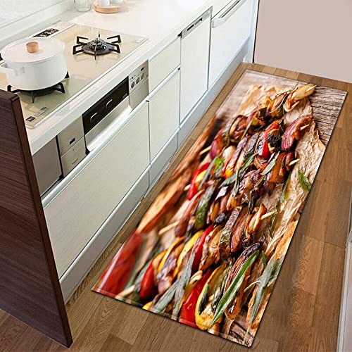 Moderno alfombra de cocina decoración dormitorio alfombra baño antideslizante piso hogar balcón pasillo largo alfombra NO.16 40X120cm