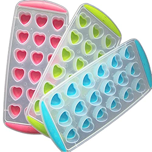 Moldes para Helados 2 unids Hielo Cubo Maker Moldes de silicona Helado Molde Herramientas Heart Star Color aleatorio BRICOLAJE Moldes de la cocina del cubo de hielo PÁGINAS Herramientas de moldes de f