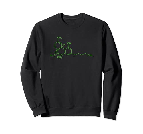 Molécula de THC Marihuana Funny Cannabis Weed Stoner Sudadera