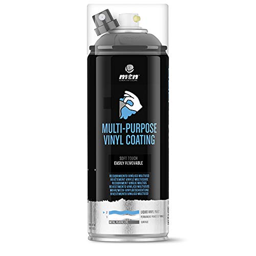 Montana Colors MTN Pro Vinilo Líquido-Negro, Spray 400ml, 400 ml (Paquete de 1), 400