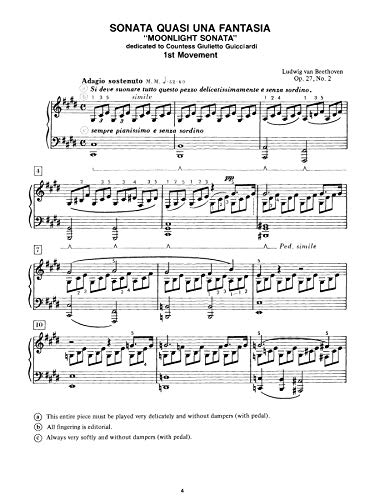 Moonlight Sonata, Op. 27, No. 2 (First Movement) (Alfred Masterwork)