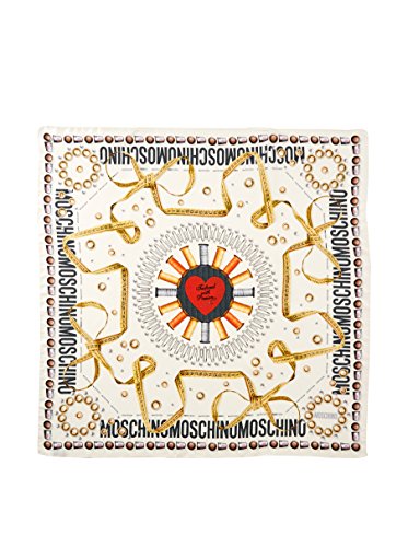 Moschino Cheap & Chic Pañuelo Seda Blanco 90x90 cm