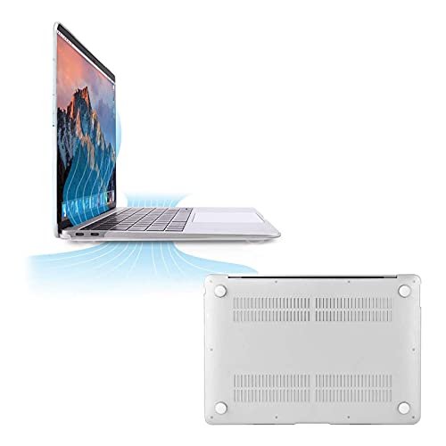 MOSISO Funda Dura Compatible con MacBook Air 13 Pulgadas 2021-2018 A2337 M1 A2179 A1932, Carcasa Rígida de Plástico&Cubierta para Teclado&Protector de Pantalla, Mármol MO-MBH190