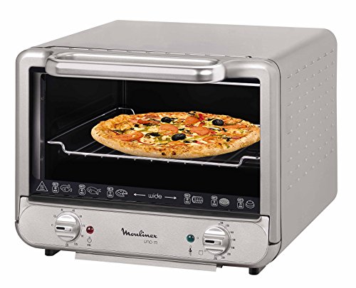 Moulinex Uno M - Horno, 1300 W, grill de 700 W, capacidad de 15 litros, color plata