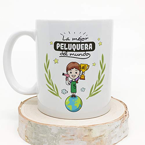 MUGFFINS Taza Peluquera (Mejor del Mundo) - Regalos Originales y Divertidos de Peluquería