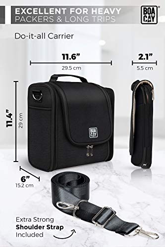 Neceser De Viaje Colgante Extragrande para Mujeres/Hombres, Bolsa de Higiene, Kit Organizador para el Baño y la Ducha con Bandas Elásticas para Artículos de Tocador, Cosméticos, Maquillaje y Pinceles