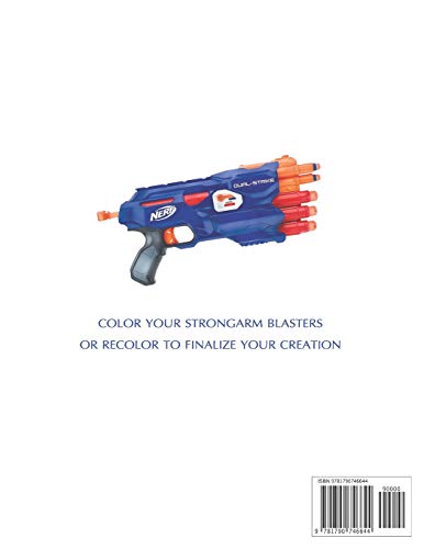 NERF Coloring Book : DUAL-STRIKE: Color Your Blasters Collection, N-Strike Elite, Nerf Guns Coloring book: 11 (Nerf Gun Coloring Book Collection)
