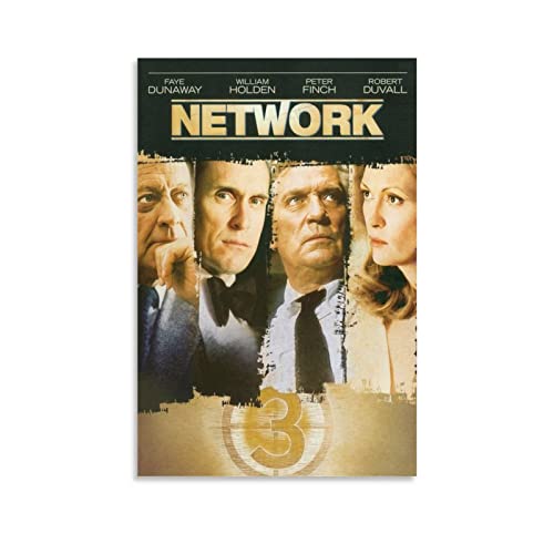 Network (1976) 1977 - Póster de cine con nominaciones al Oscar (60 x 90 cm)