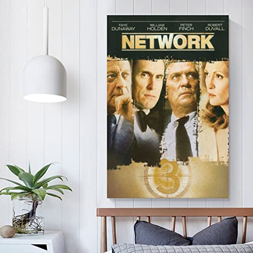 Network (1976) 1977 - Póster de cine con nominaciones al Oscar (60 x 90 cm)